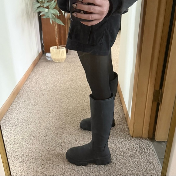 ASOS Carla Wide Calf Chunky Sole Tall Knee Boots - Picture 3 of 10